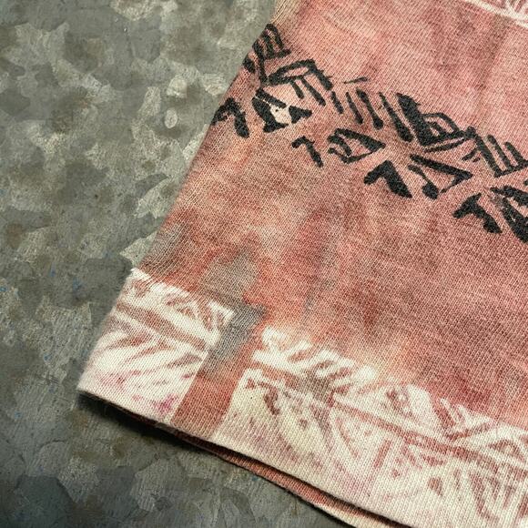 Vintage Hot Curl Surf All Over Print Single Stitch Tee Shirt Mens Medium 90s AOP - Picture 4 of 9